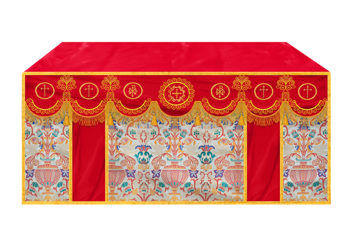 Coronation Tapestry Church Altar Cloth with Trims