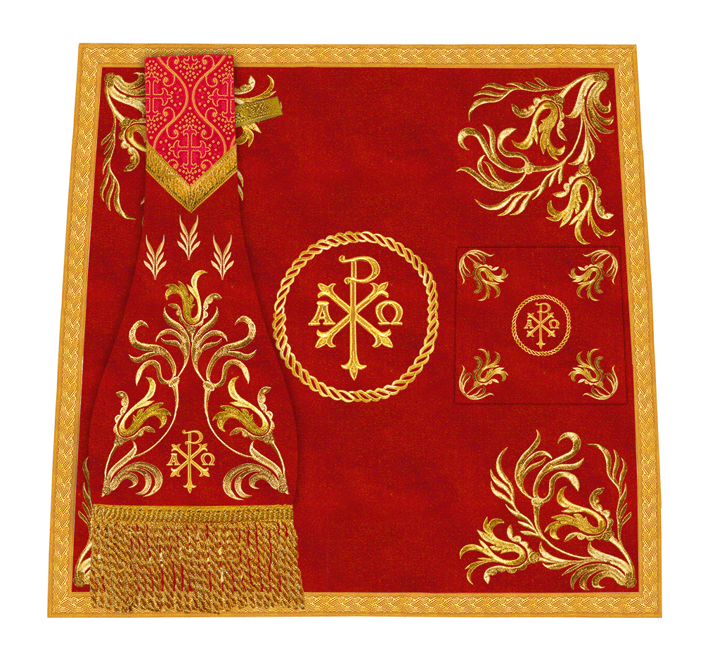 Mass set with golden embroidery