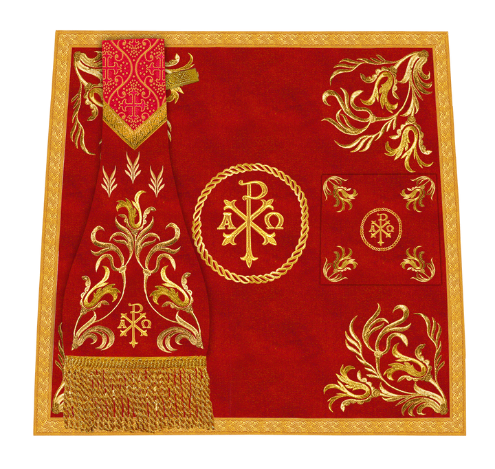 Mass set with golden embroidery