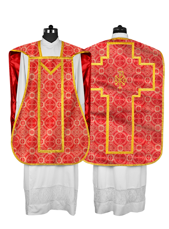 Roman Chasuble with adorned motif