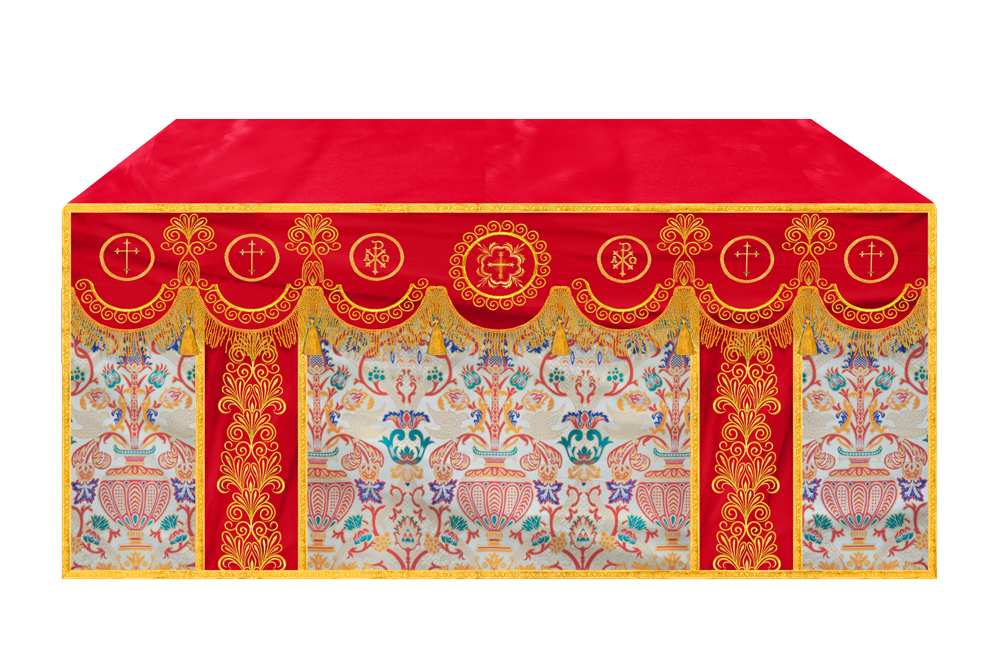 Coronation Tapestry Church Altar Cloth with Trims
