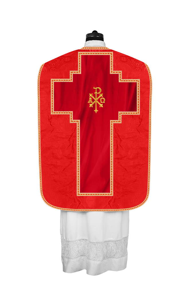 Roman chasuble with Motif and Trims