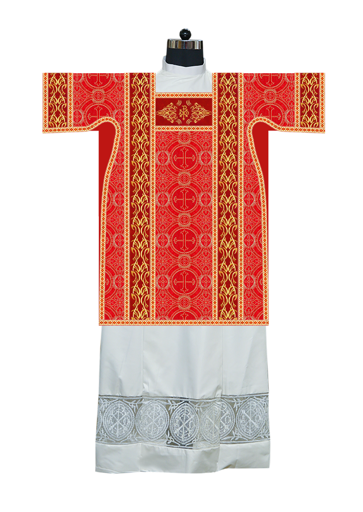 Tunicle Vestment with Embroidered Trims