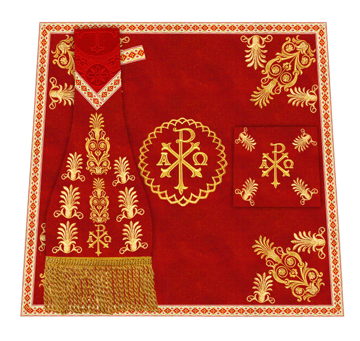 Set of Four Traditional Roman chasuble Vestments