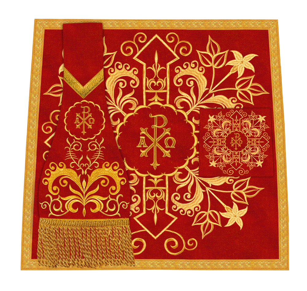 Roman chasuble with adorned embroidery