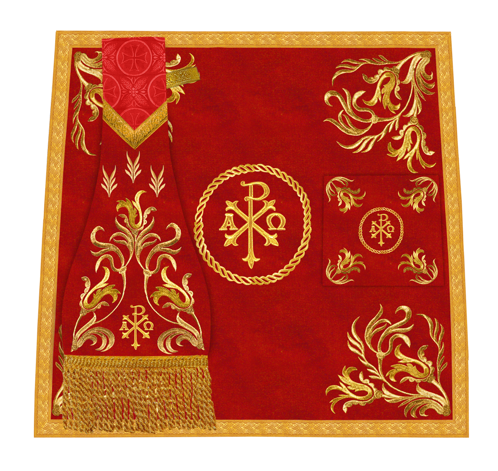 Liturgical Mass Set with Embroidered Details