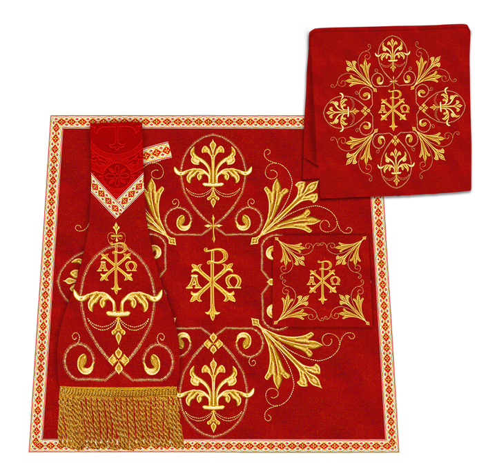 Borromean Chasuble Vestment With Spiritual Motifs and Trims