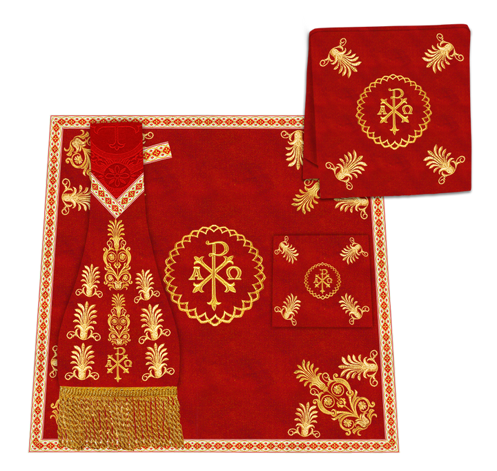 Embroidered Roman Cope with Adorned Spiritual Motif