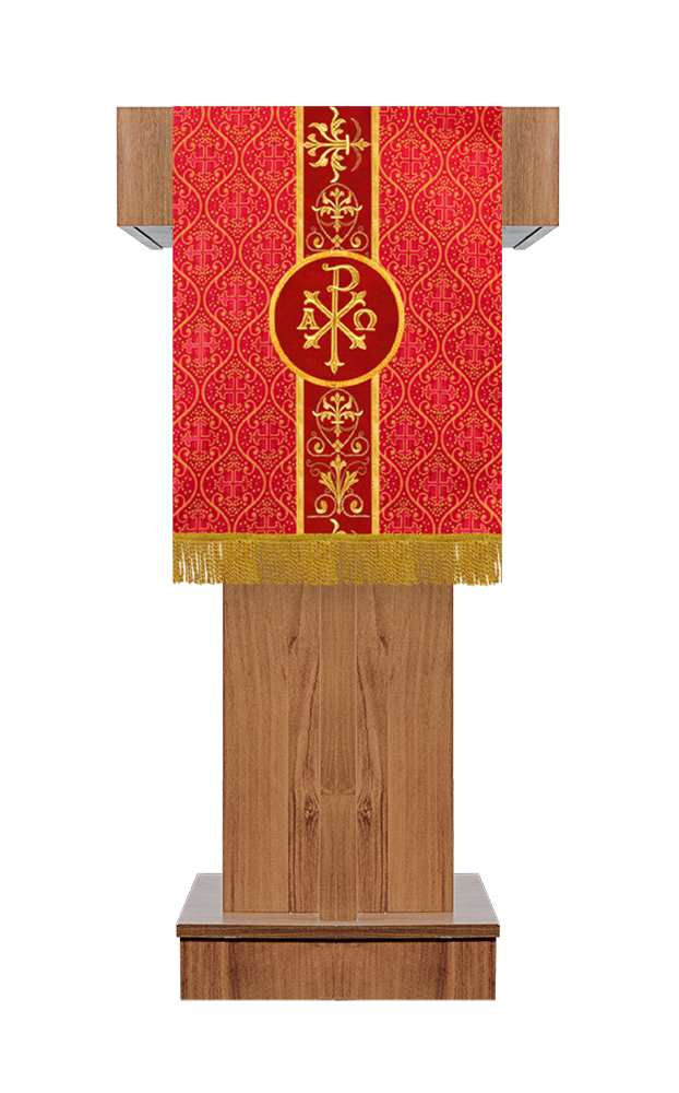 Pulpit/Lectern with Embroidered Trim