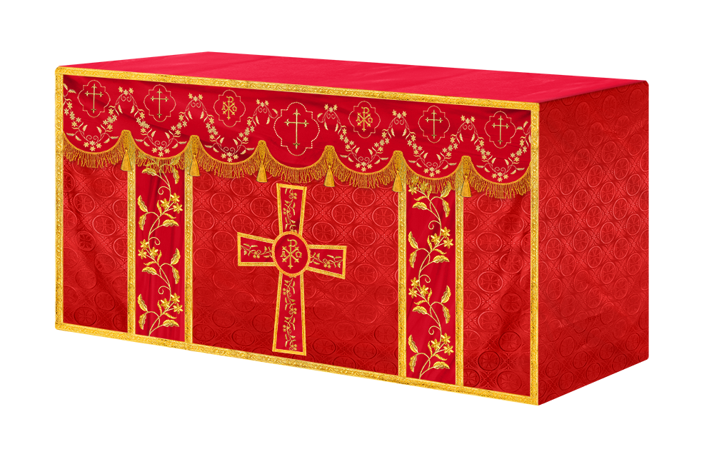 Altar Cloth with Fine Embroidery and Spiritual Motif