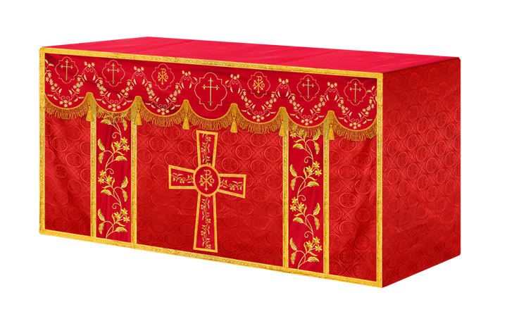 Altar Cloth with Fine Embroidery and Spiritual Motif