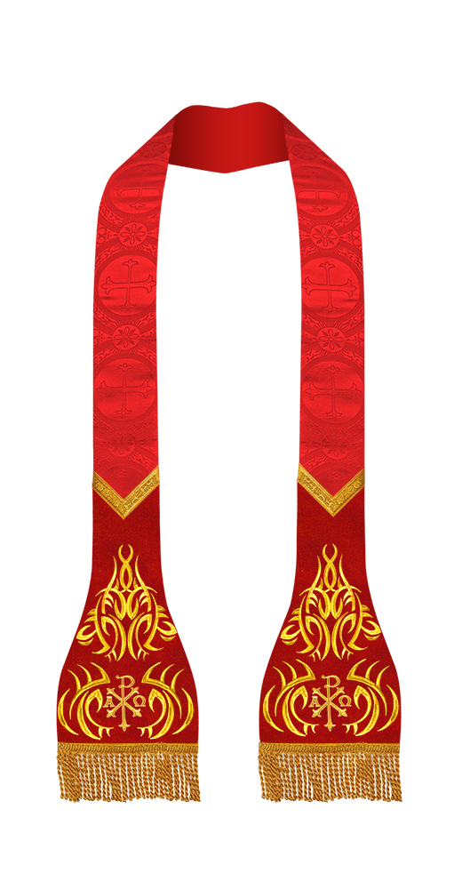 Roman Stole with Spiritual motif