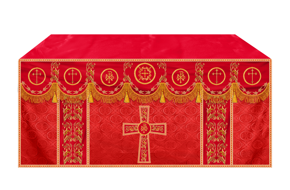 Handmade Church Altar Cloth with Traditional Embroidery