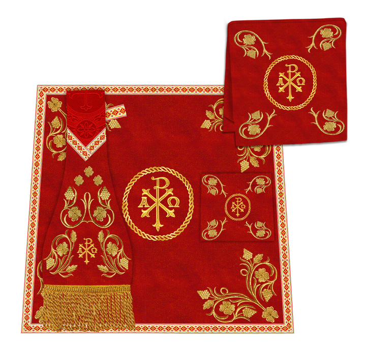 Roman Cope Vestment with Grapes Embroidered trims