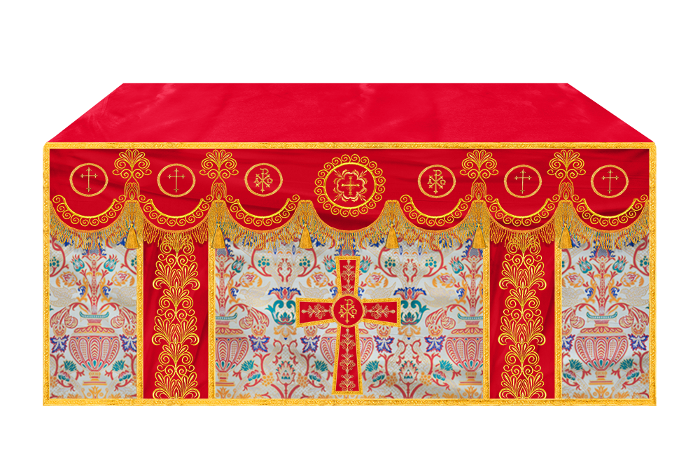 Coronation Tapestry Church Altar Cloth with Trims