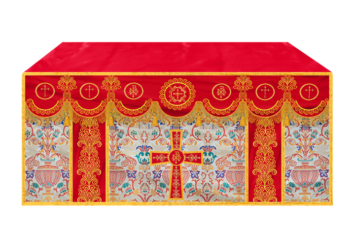 Coronation Tapestry Church Altar Cloth with Trims