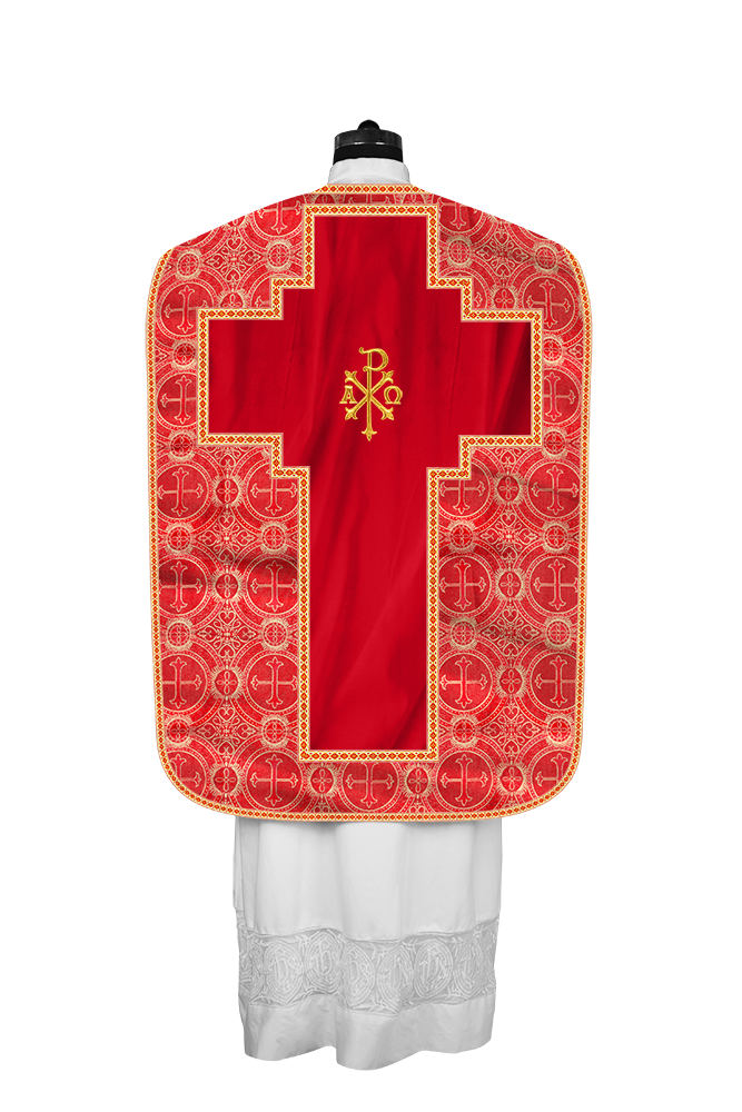 Roman chasuble with Motif and Trims
