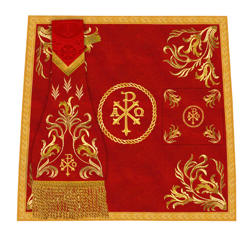 Mass set with golden embroidery