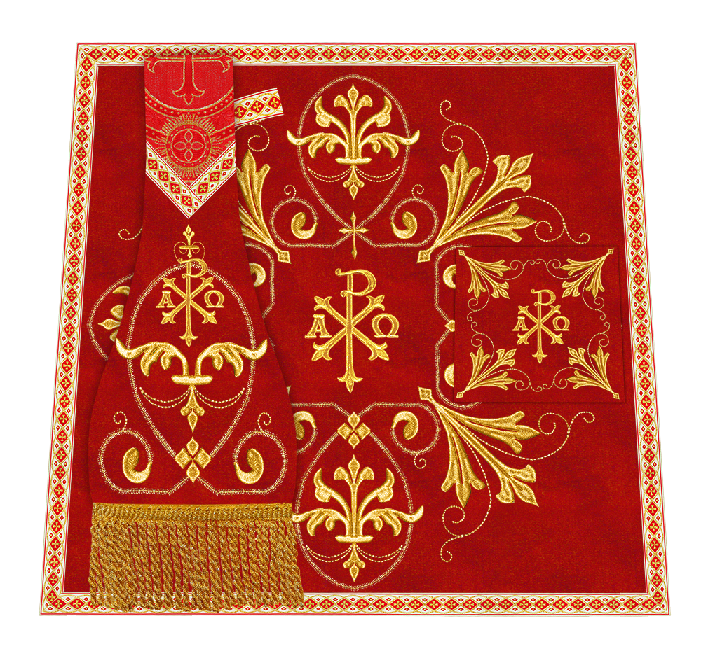 Spiritual Embroidery Mass Set Vestment