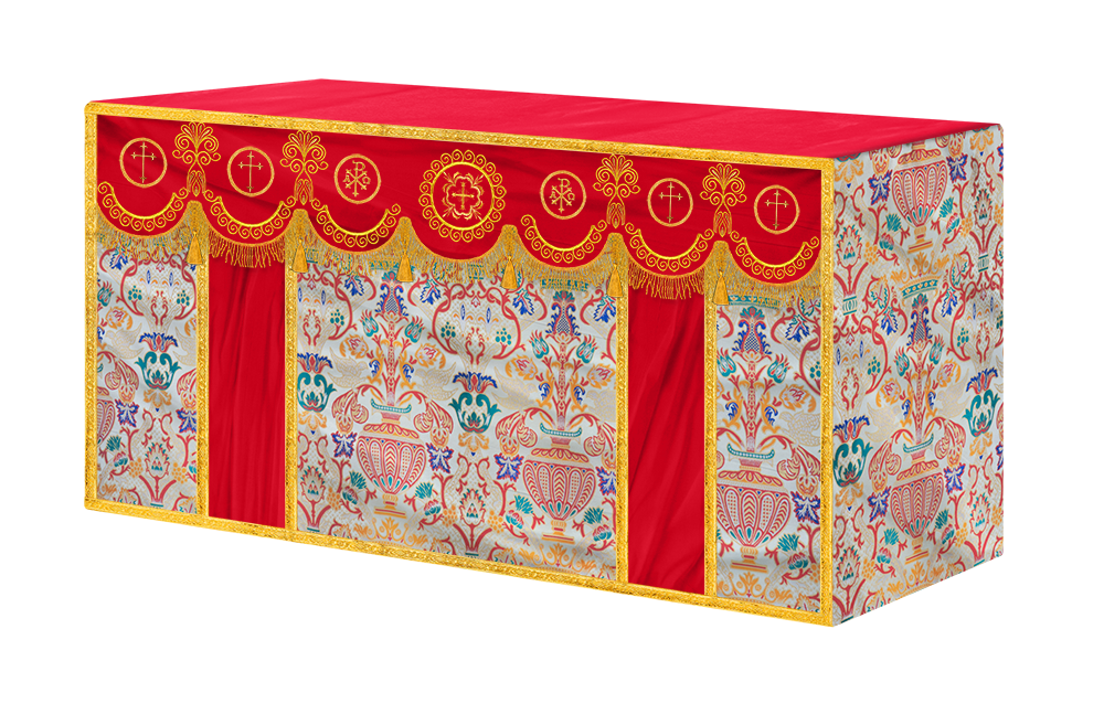Coronation Tapestry Church Altar Cloth with Trims