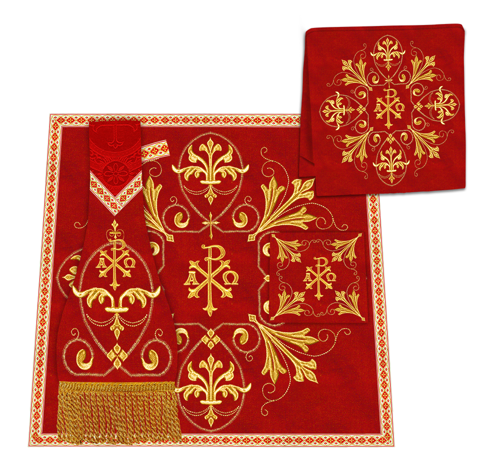 Altar Cloth with Spiritual Motif and Trims