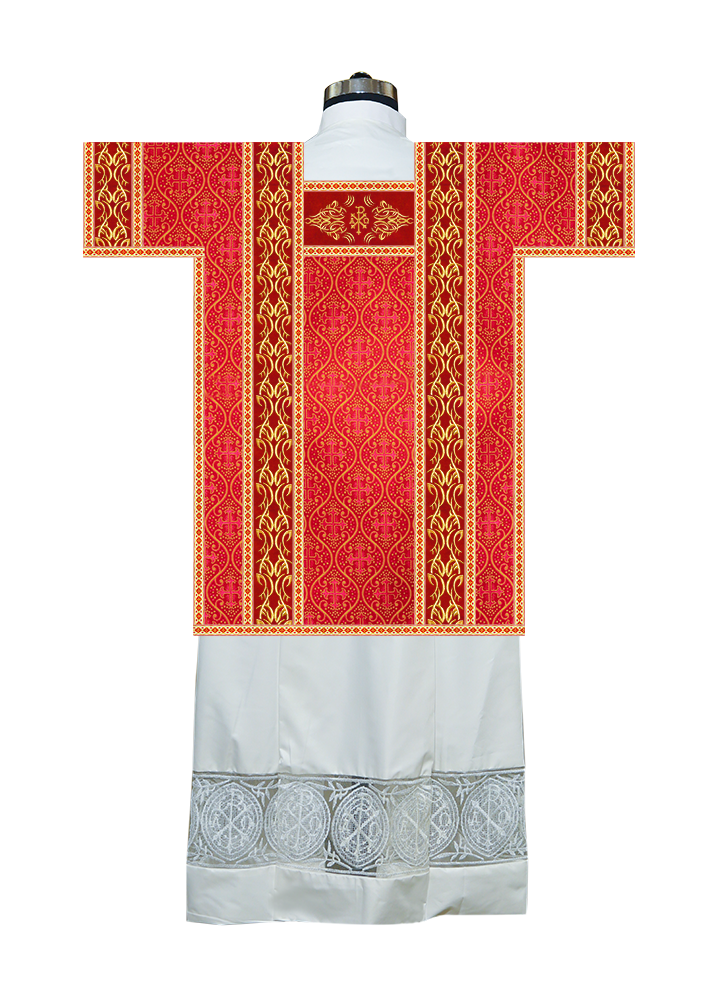 Tunicle Vestment with Embroidered Trims