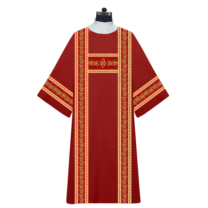 Dalmatics Vestments Adorned With Braids and Trims