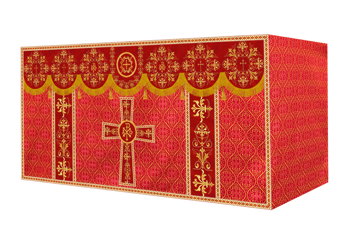 Altar Cloth with Spiritual Motif and Trims