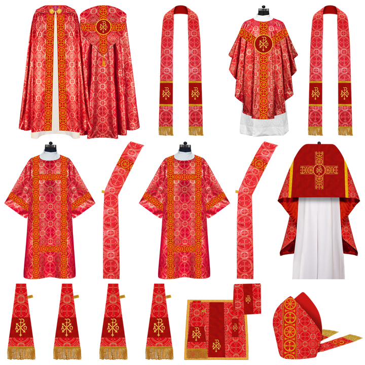 Gothic Highline Mass Set with Embroidered Motif and Trims