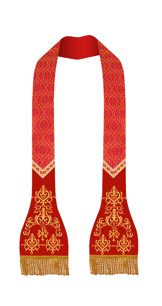 Roman Stole with Braided Trims