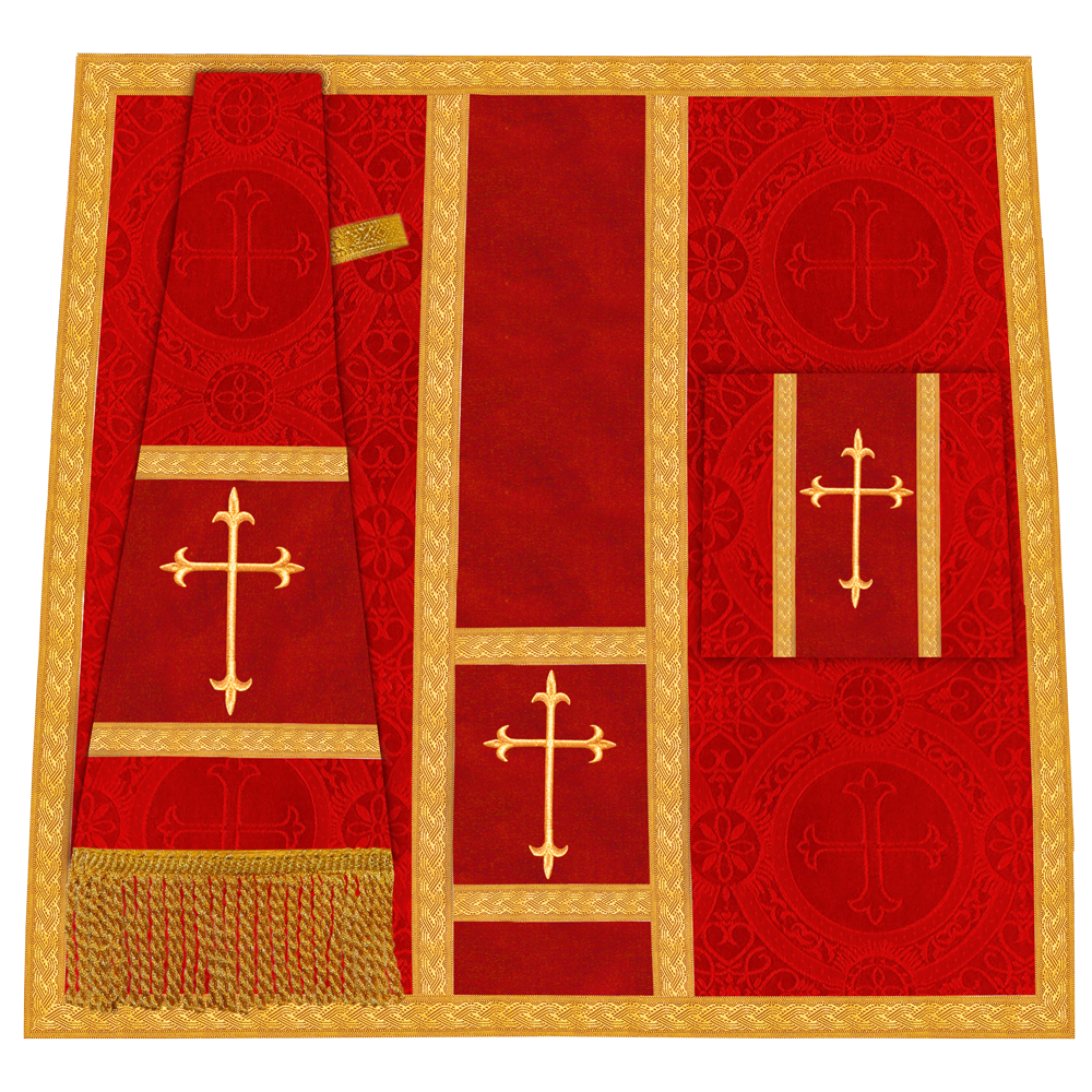 Roman Chasuble with Adorned Motif and Trims