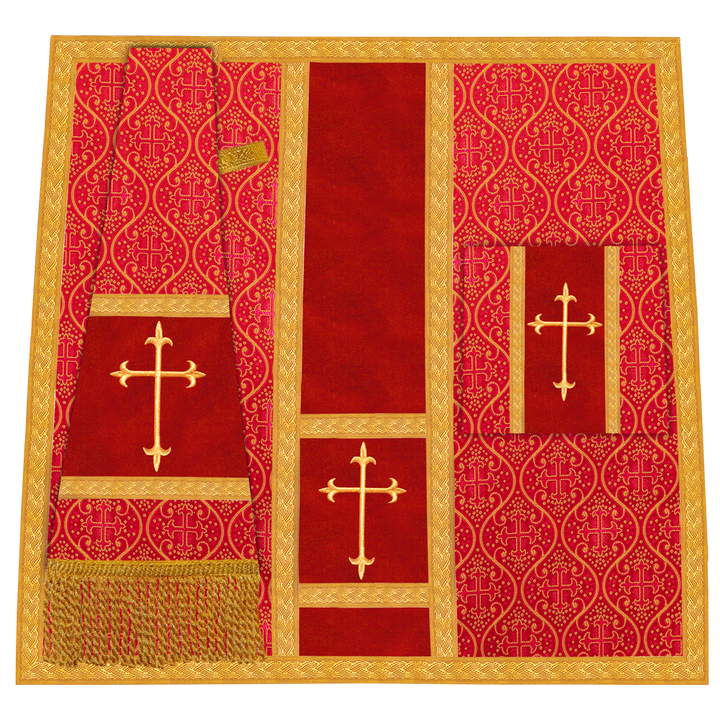 Roman Chasuble with Adorned Motif and Trims