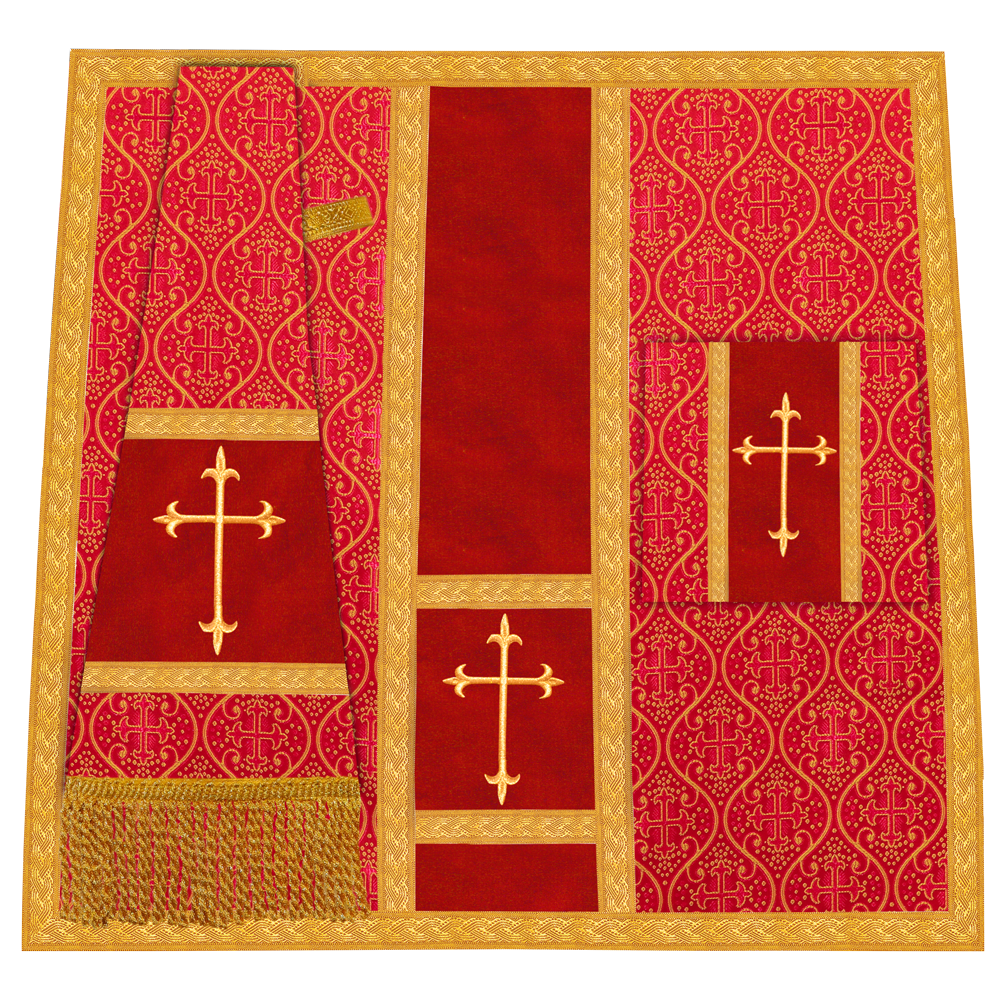 Roman chasuble with Motif and Trims