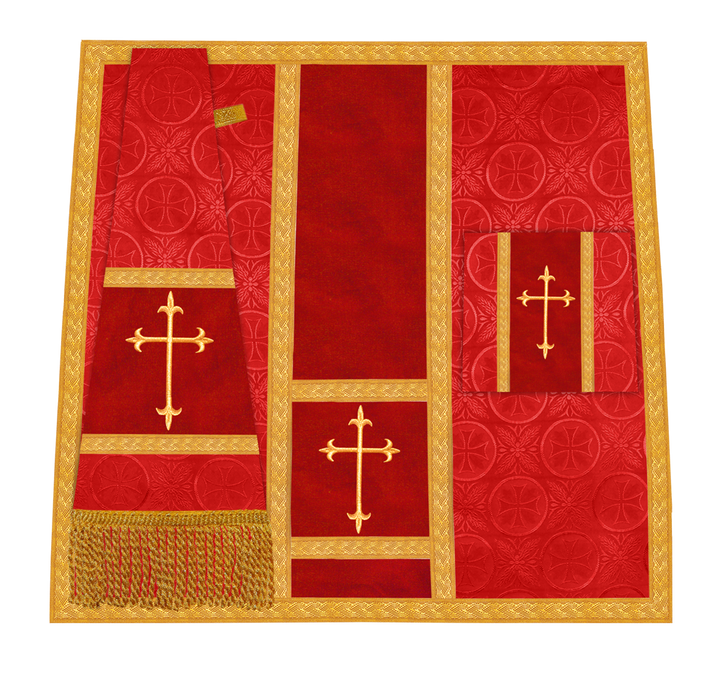 Handcrafted Altar Mass Set with Embroidered Motif