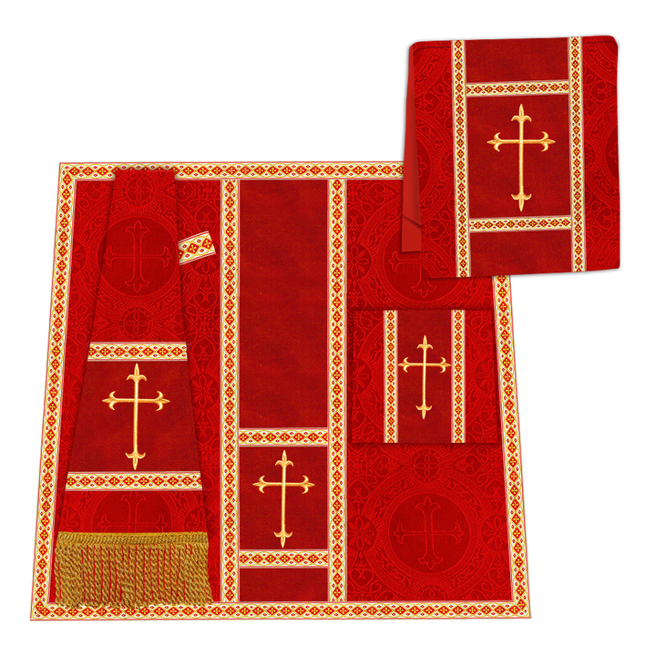 Gothic Chasuble with Spiritual Motif and Trims