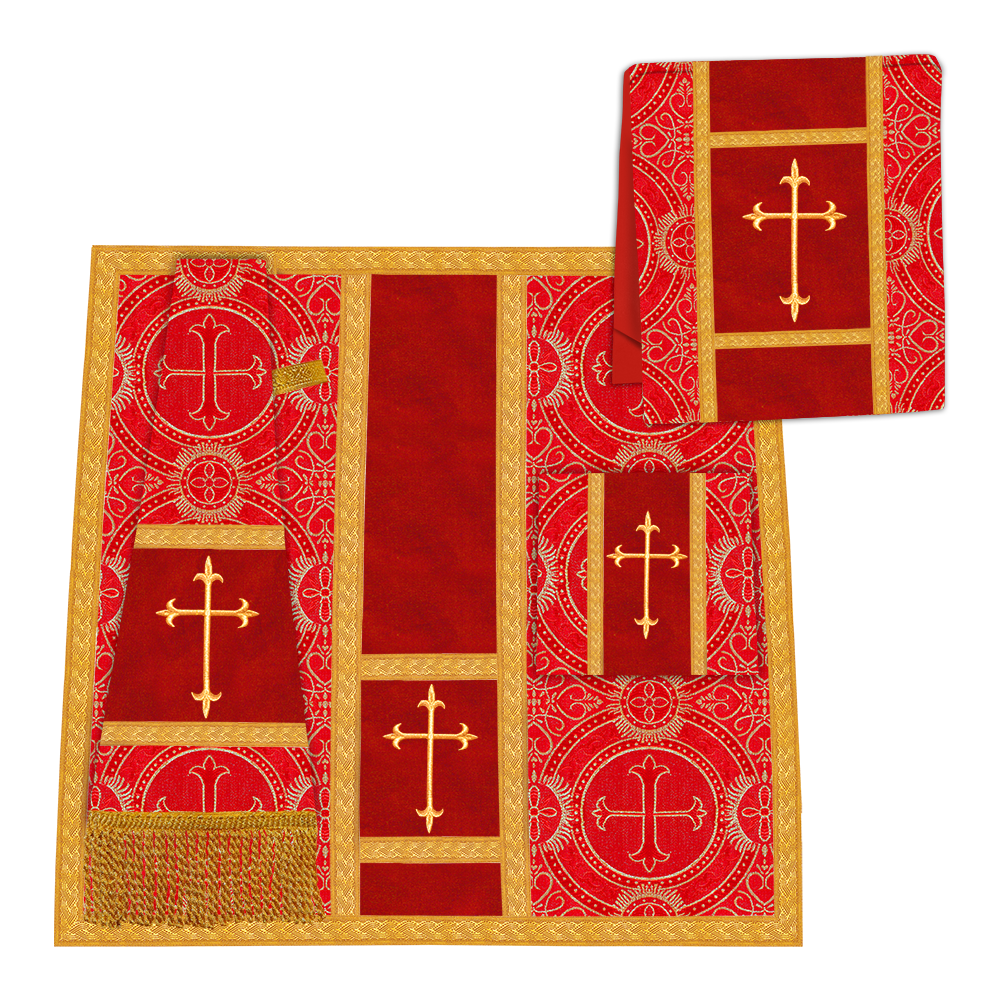 Golden Embroidery Gothic Chasuble Vestment