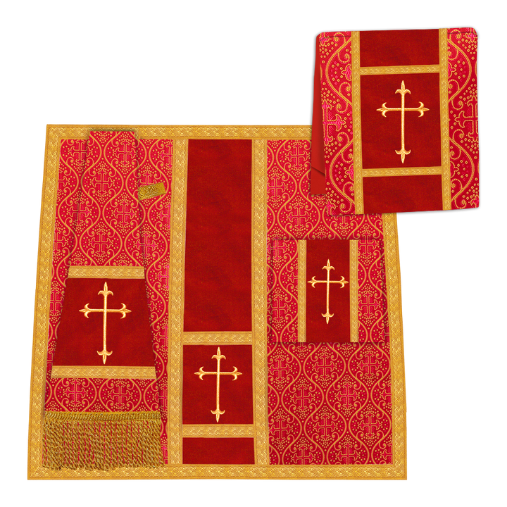 Golden Embroidery Gothic Chasuble Vestment