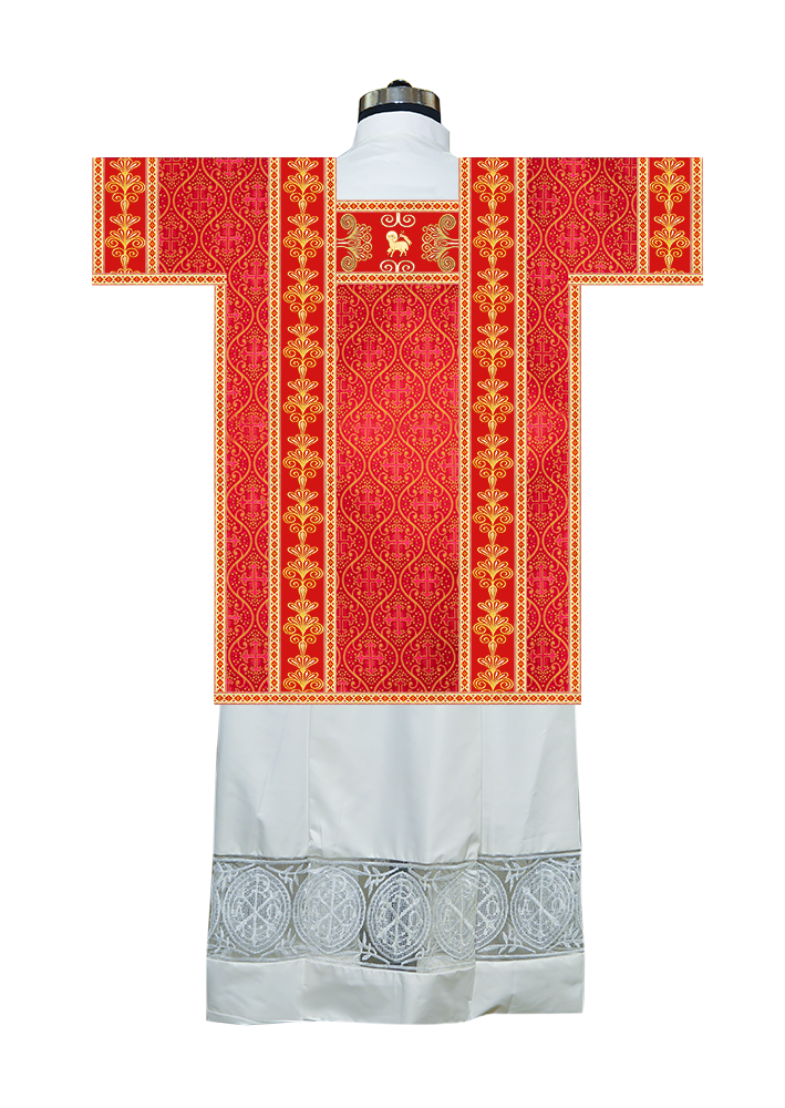 Tunicle Vestment with Motif and Trims