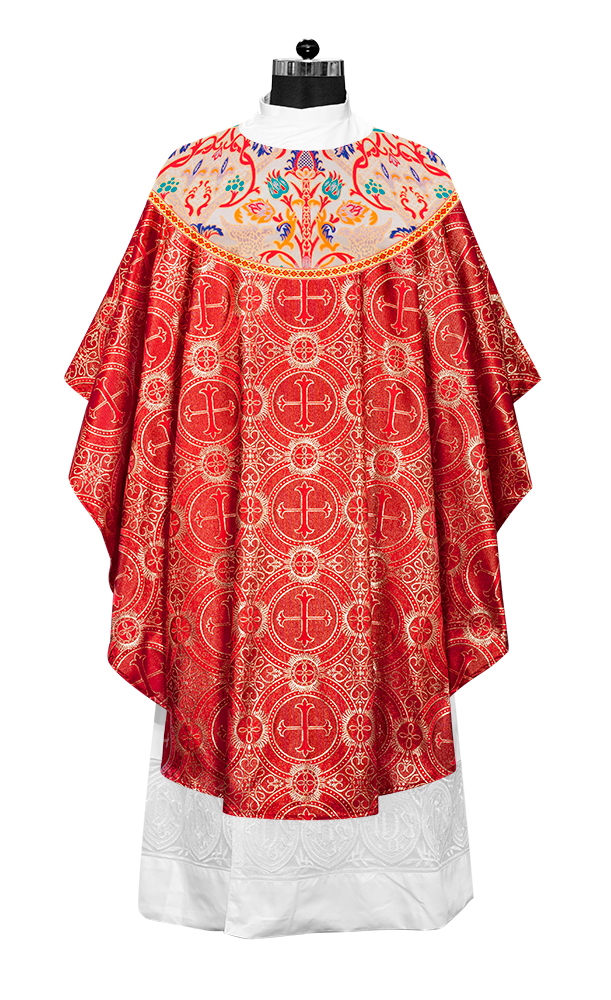 Tapestry Chasuble with Detailed Braids and Trims