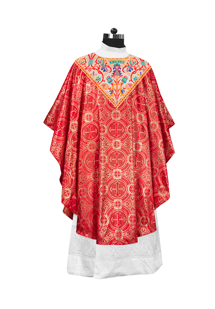 Tapestry Chasuble with Detailed Braids and Trims