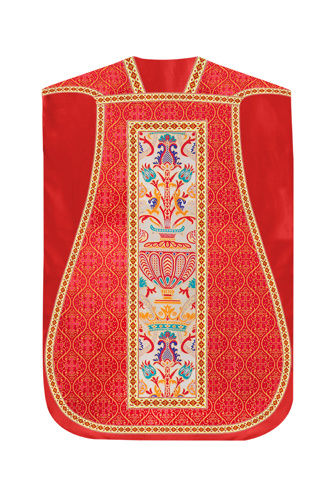 Coronation Tapestry Roman Chasuble with Braided Trims