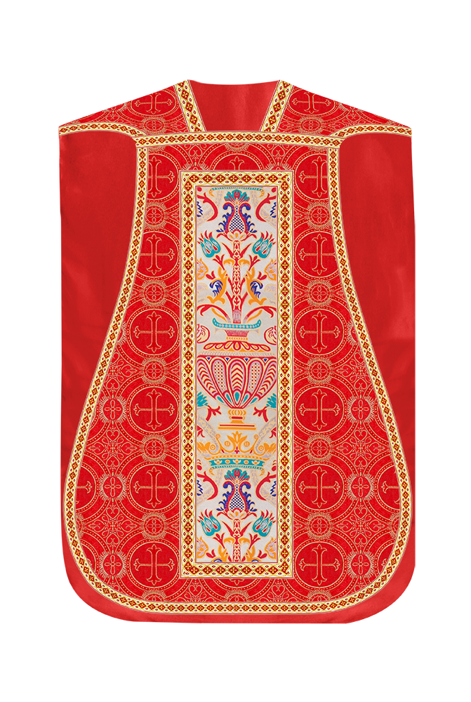 Coronation Tapestry Roman Chasuble with Braided Trims