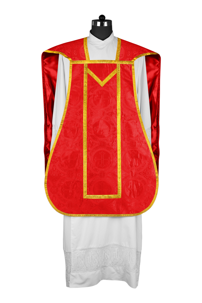 Roman Chasuble with adorned motif