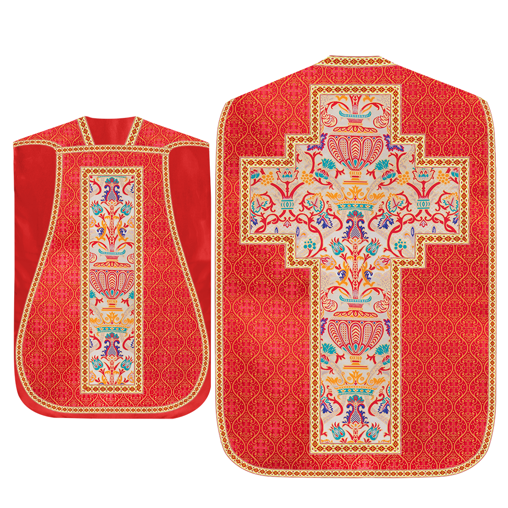 Coronation Tapestry Roman Chasuble with Braided Trims