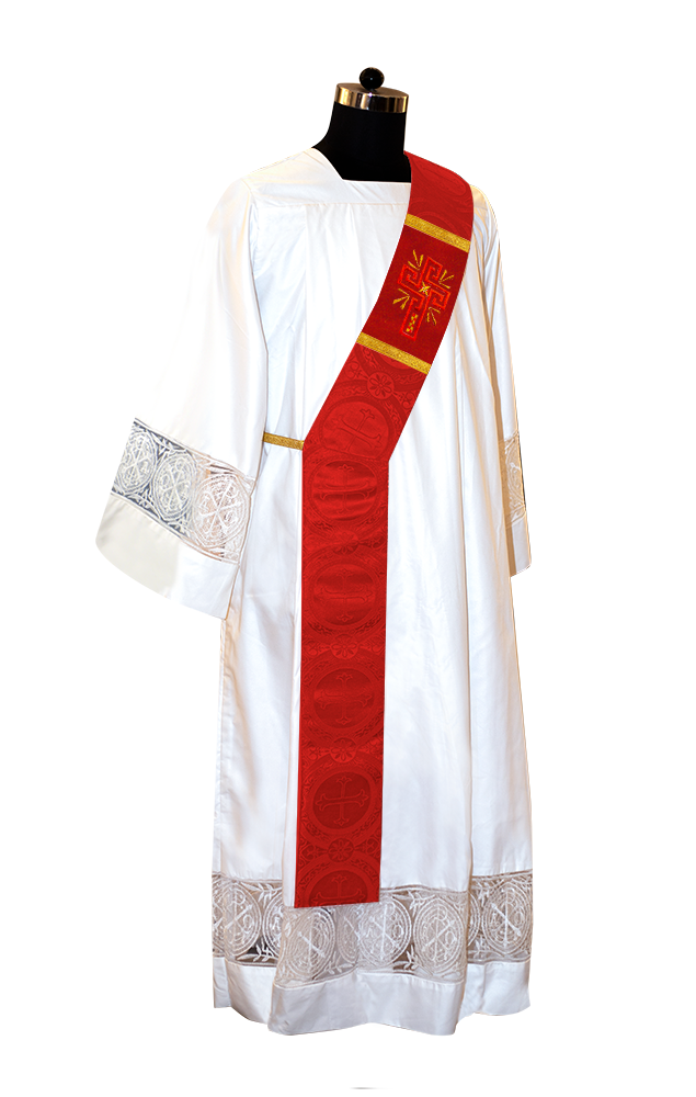 Glory Cross Adorned Deacon Stole