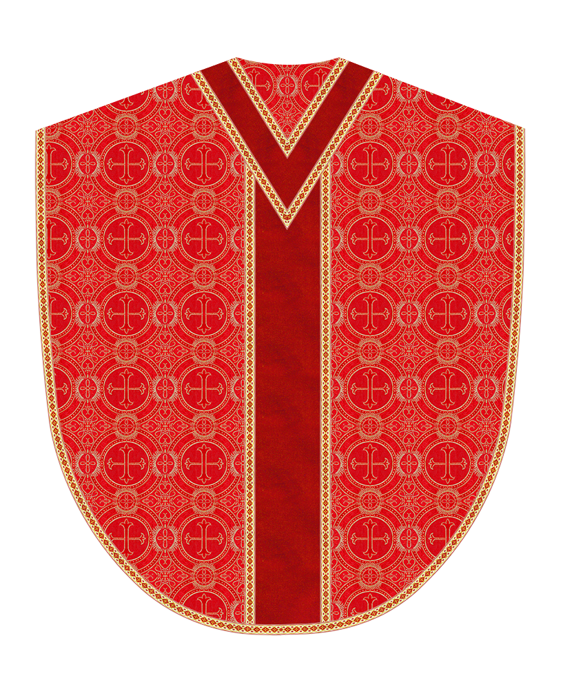 Borromean Chasuble Vestment Adorned With Woven Braids