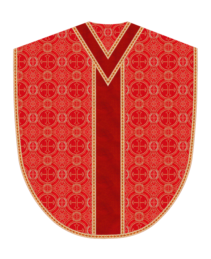 Borromean Chasuble Vestment Adorned With Woven Braids