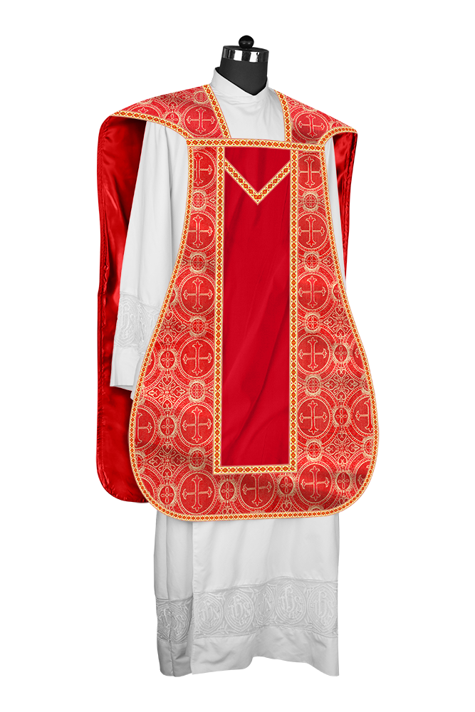Roman chasuble with Motif and Trims