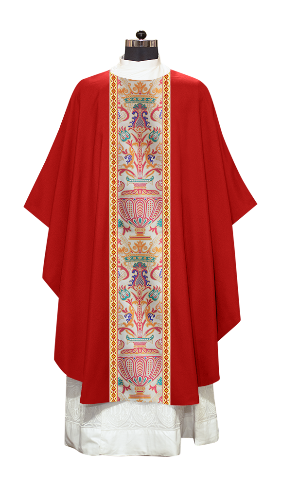 Coronation Tapestry Chasuble Braided with Trims