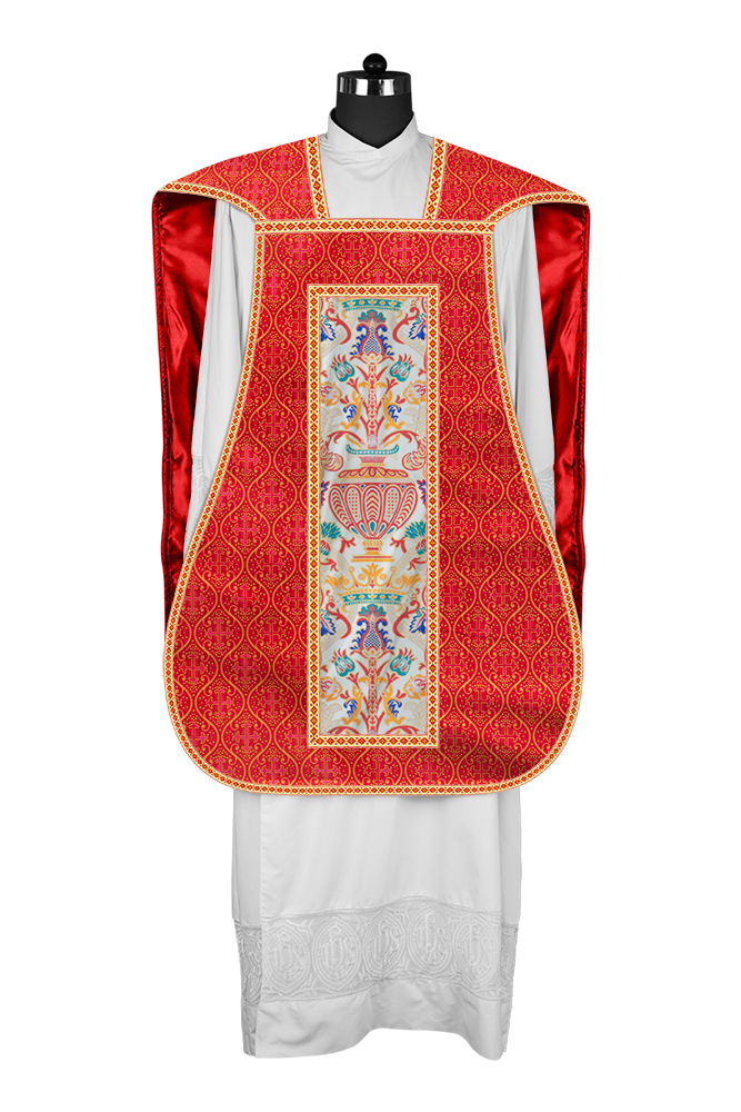 Coronation Tapestry Roman Chasuble with Braided Trims